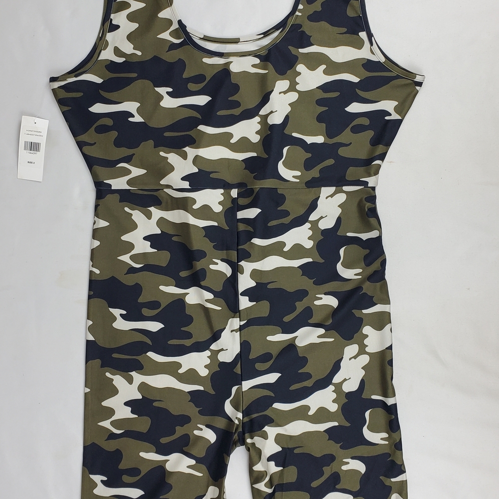 Women's Fashion To Figure Brand Camouflage Romper JumpSize 2 or 18/20 NEW!!